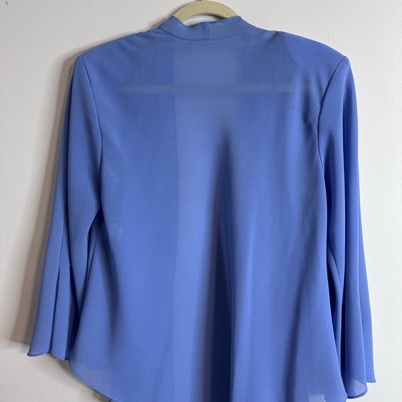 R&M Richards Blue Cape Jacket with Embellishments 90s - Picture 2 of 8